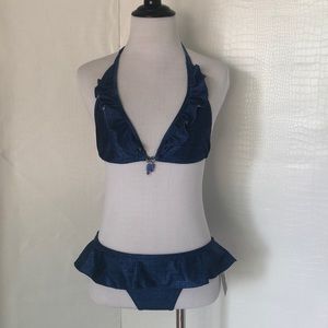 RUFFLES BLUE BIKINI 💙